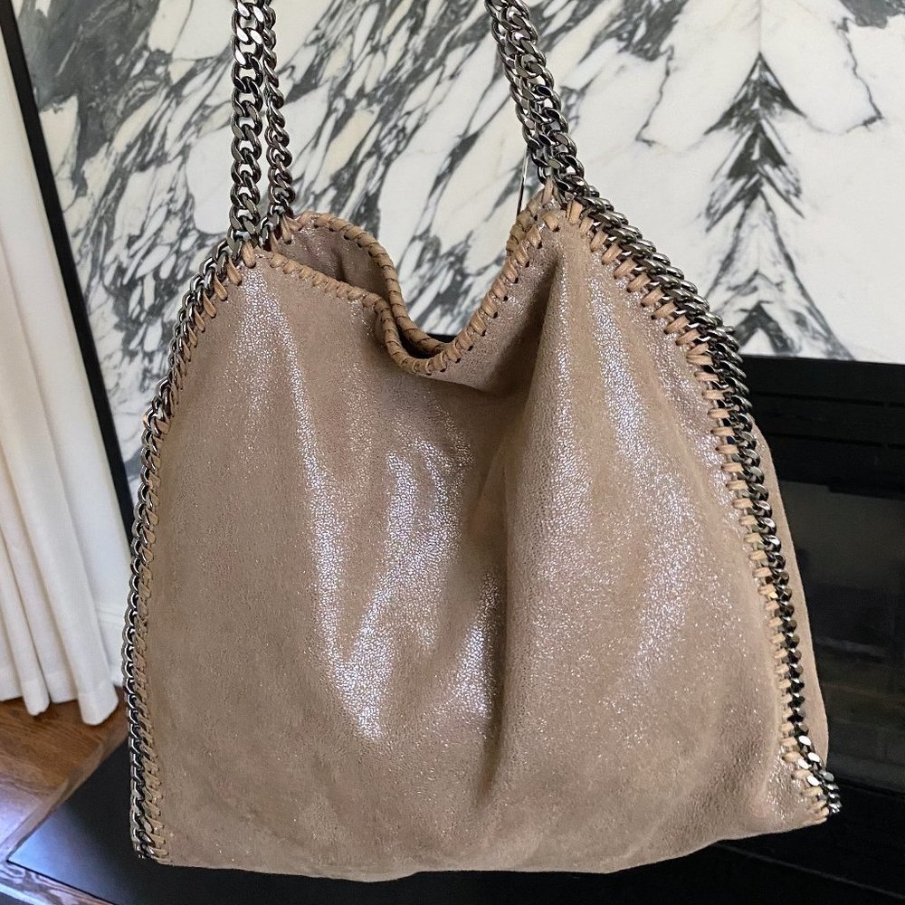 STELLA MCCARTNEY FALABELLA BAG nude/beige shimmer